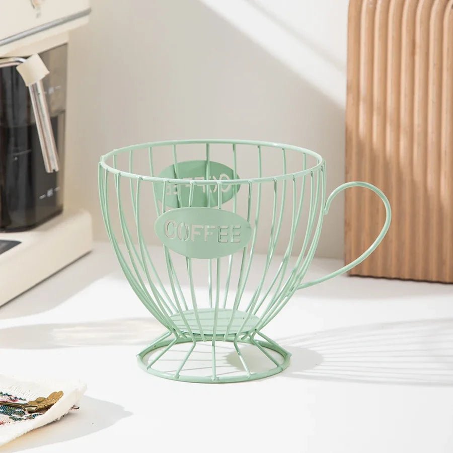 Elegant Home Decor Shelf for Coffee Capsules, Snacks & Candies, Natural Wood Finish, Space-Saving Design 4