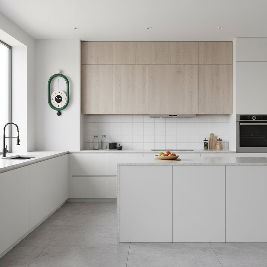 Elegant Long Wall Clock - 3D Design with Silent Movement & Easy Installation 5