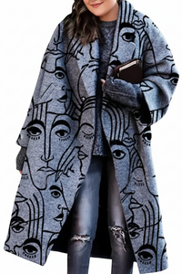 Elegant Long Wool Coat for Women in Plus Sizes - Stylish Winter Coat 6