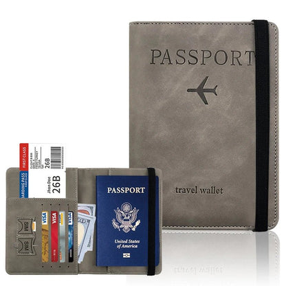 Elegant Passport Holder - RFID Protected PU Leather Travel Cover for Men & Women 7