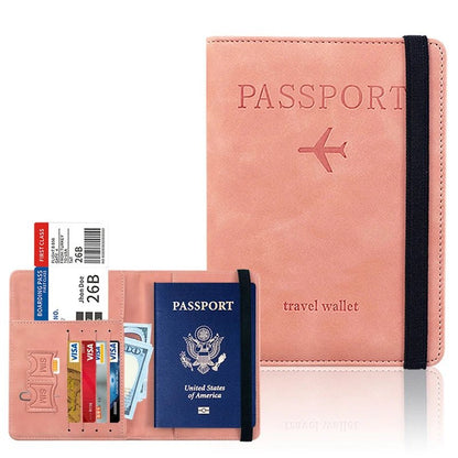 Elegant Passport Holder - RFID Protected PU Leather Travel Cover for Men & Women 8