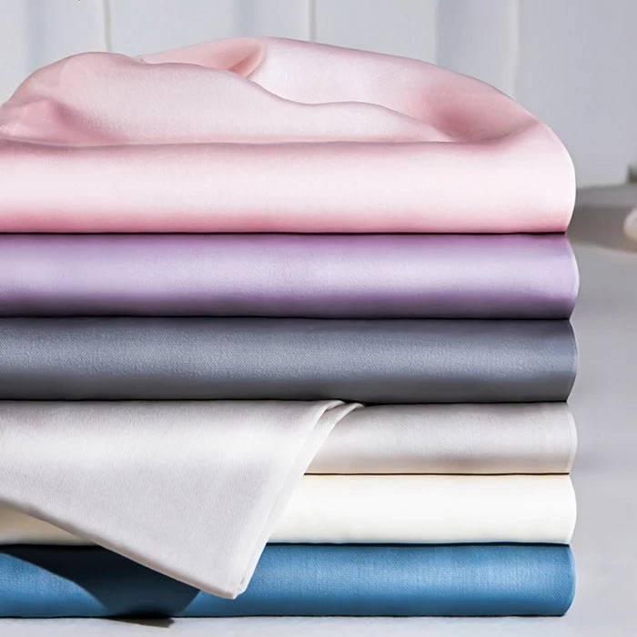 Elegant Satin Fitted Sheet - Soft Ice Silk Fitted Bed Sheet with Elastic Band 5