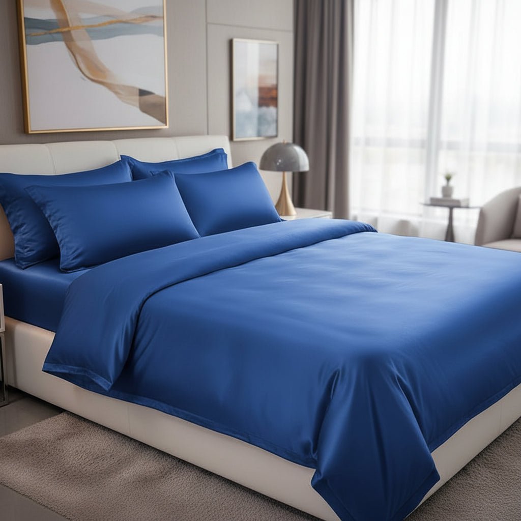 Elegant Satin Fitted Sheet - Soft Ice Silk Fitted Bed Sheets for Luxurious Comfort 0