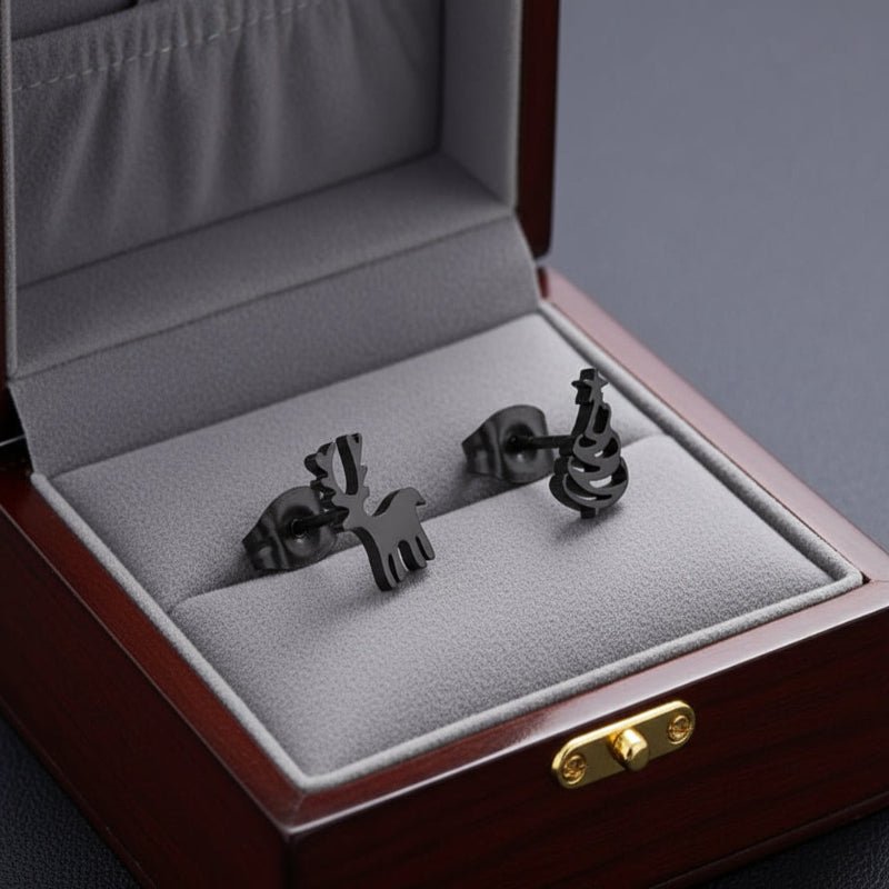 Elegant Silver Christmas Stud Earrings - 925 Silver Holiday Accessories 2