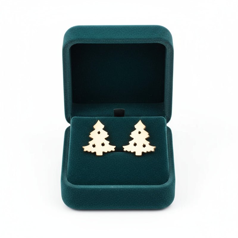 Elegant Silver Christmas Stud Earrings - 925 Silver Holiday Accessories 5