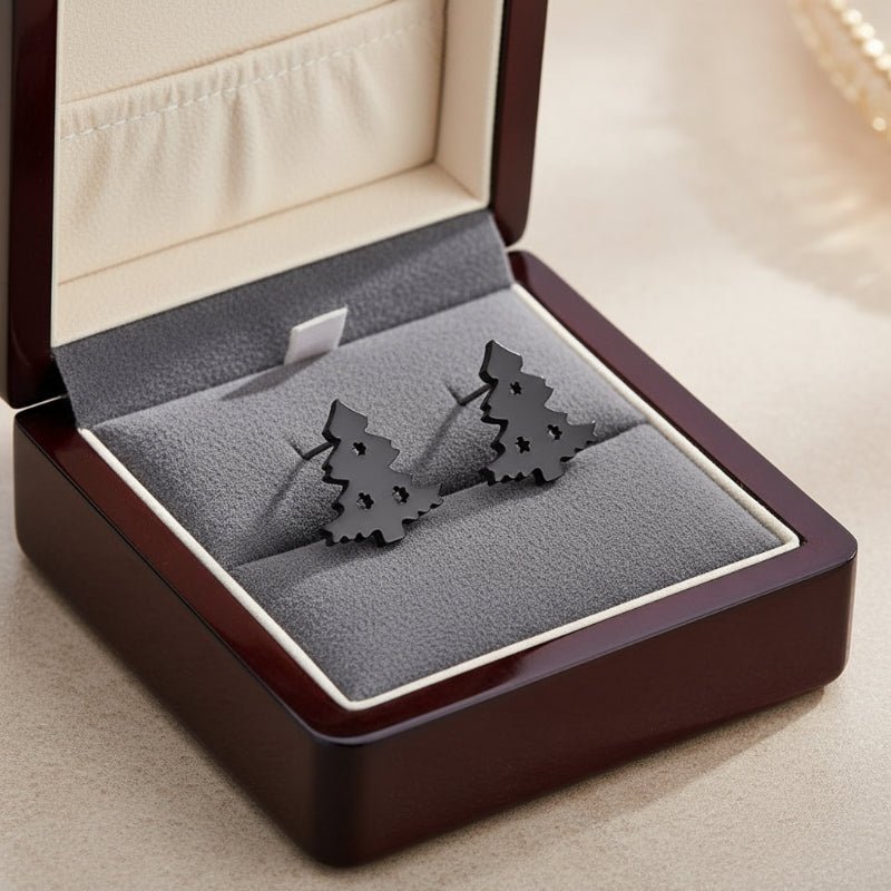 Elegant Silver Christmas Stud Earrings - 925 Silver Holiday Accessories 6