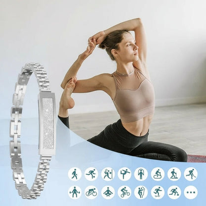 Elegant Smart Bracelet - Bluetooth Fitness Tracker with Health Monitoring & 5-Day Battery 4