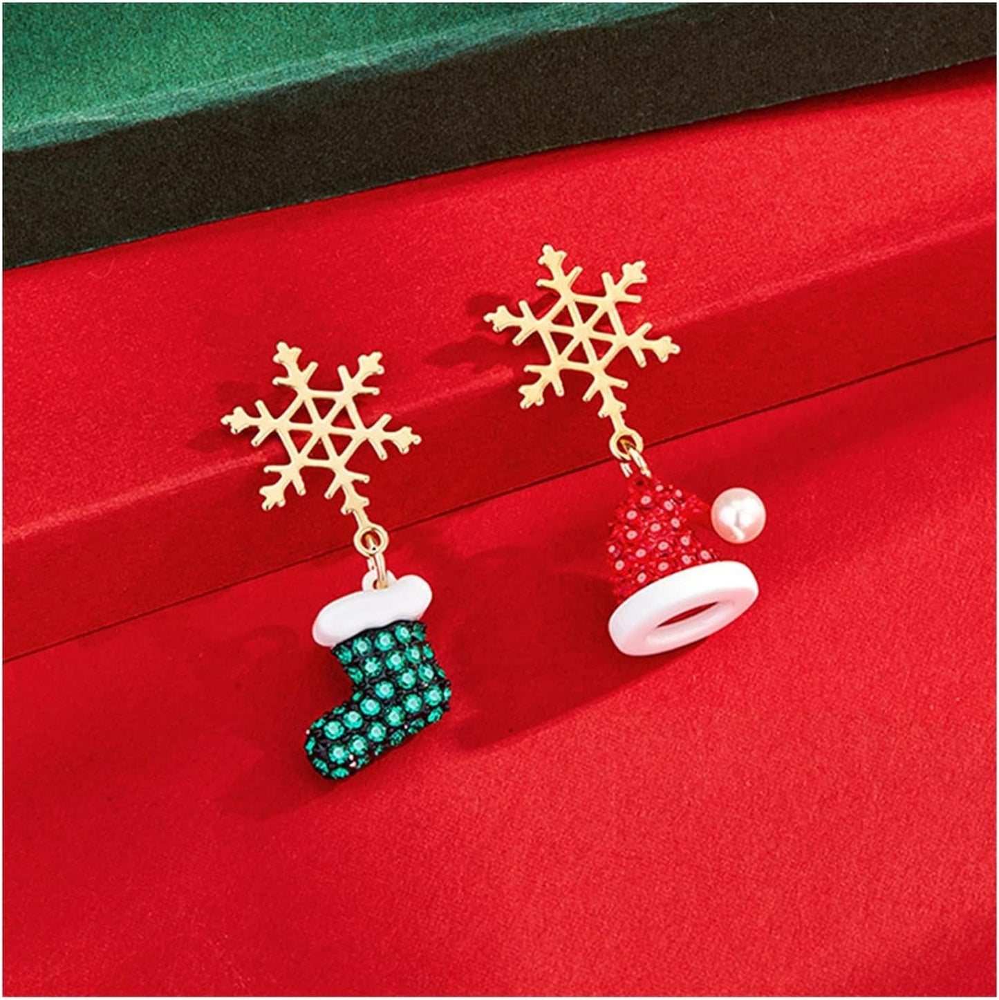 Elegant Snowflake Earrings - Gold-Plated Stainless Steel Holiday Jewelry 2