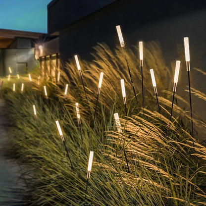Elegant Solar Reed Lights - Waterproof LED Garden Decor with Energy Efficient Design 4