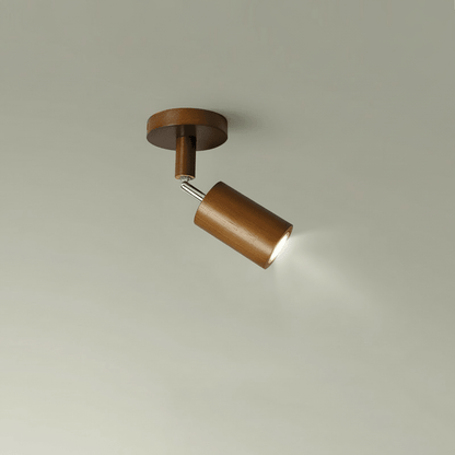 Elegant Solid Wood Adjustable Ceiling Lamp - LED Light Fixture for Modern Decor 7