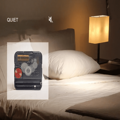 Elegant Solid Wood Wall Clock with Pendulum Movement & Minimalist Design 3