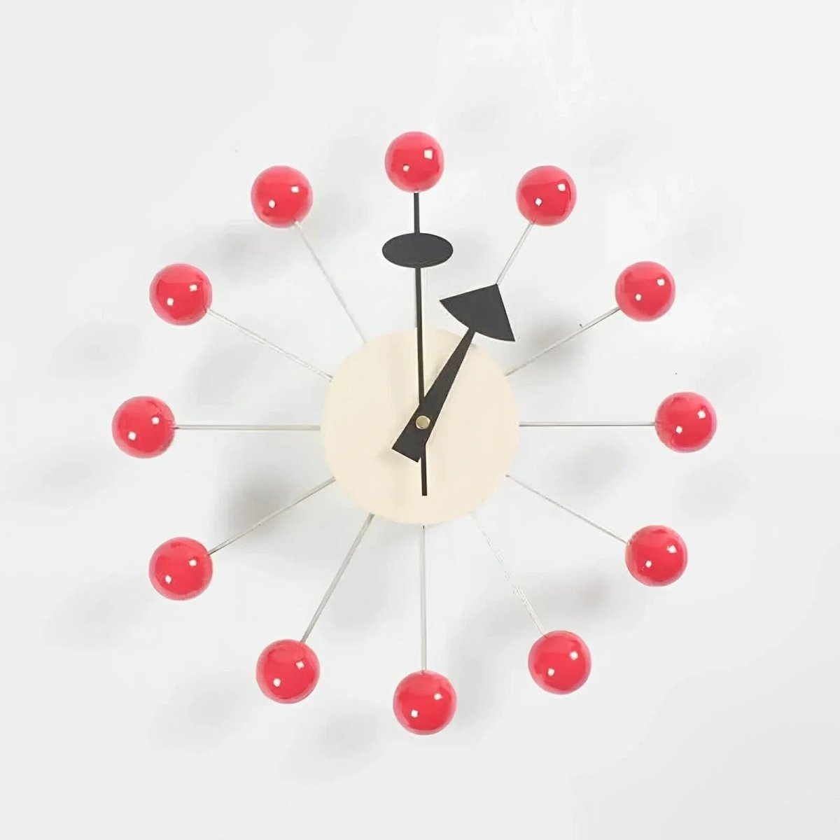 Elegant Sunburst Wall Clock - 32 cm Silent Quartz Movement for Home Décor 5