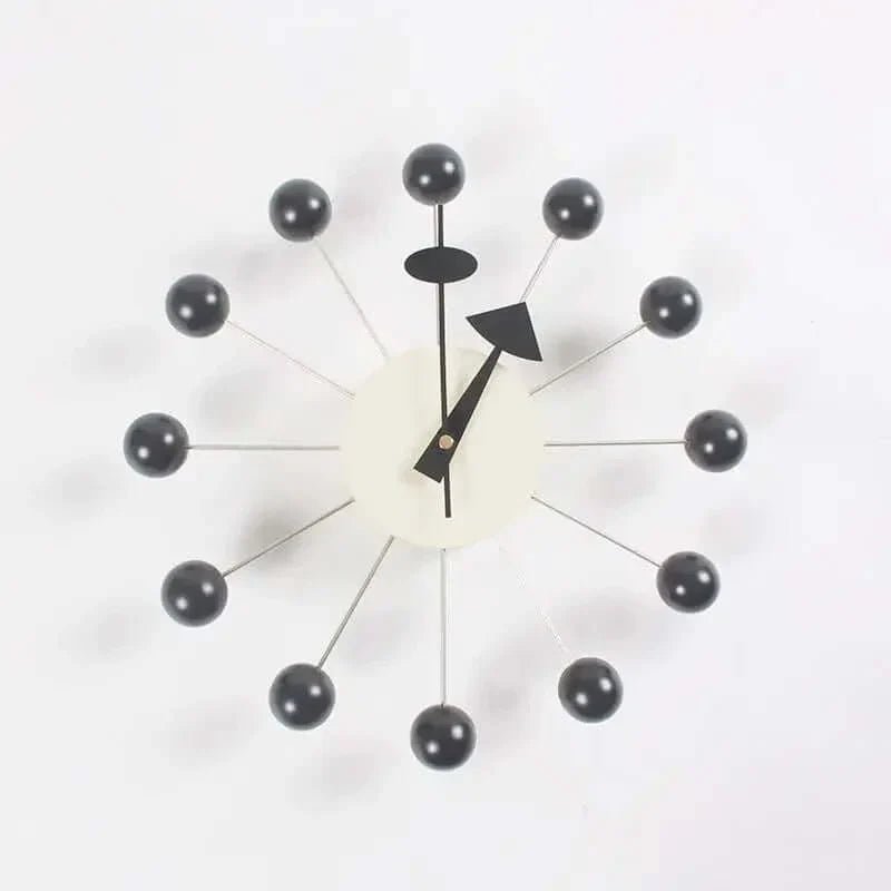 Elegant Sunburst Wall Clock - 32 cm Silent Quartz Movement for Home Décor 6