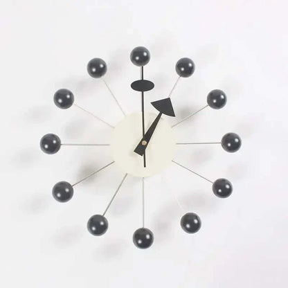 Elegant Sunburst Wall Clock - 32 cm Silent Quartz Movement for Home Décor 6