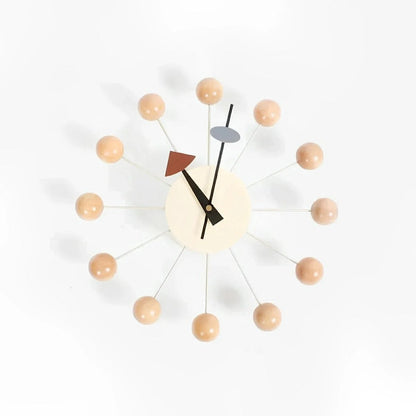 Elegant Sunburst Wall Clock - 32 cm Silent Quartz Movement for Home Décor 8