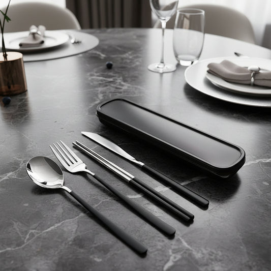 TRAVELCUT – Premium Stainless Steel Travel Cutlery Set for Everyday Use