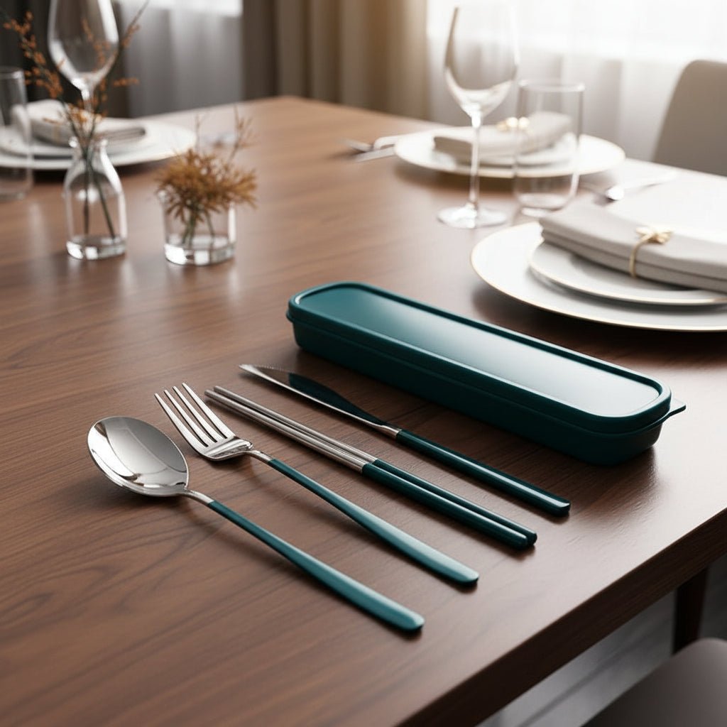 TRAVELCUT – Premium Stainless Steel Travel Cutlery Set for Everyday Use