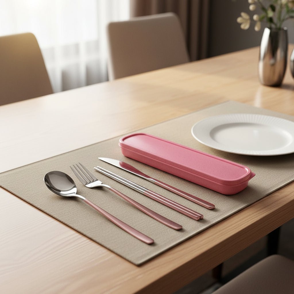 TRAVELCUT – Premium Stainless Steel Travel Cutlery Set for Everyday Use