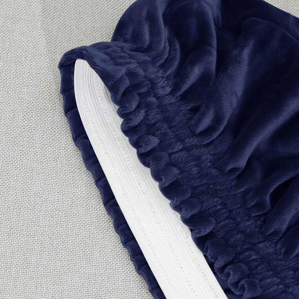 Elegant Velvet Dual-Seat Recliner Sofa Cover - Slipcover Sofa with Cup Holders 6