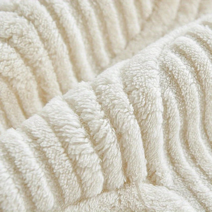 Elegant Velvet Sofa Cover - Non-Slip Striped Couch Slipcover for Home Decor 5