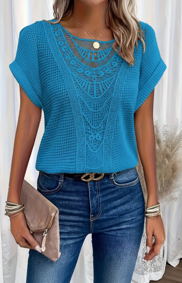 Elegant Women's Classic Crew Neck T-Shirt - High-Quality Comfortable Fit 6