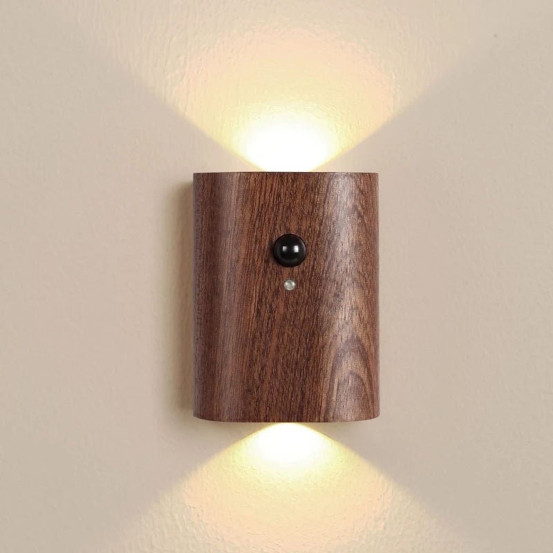 Elegant Wooden Night Light with Motion Sensor & Rechargeable Battery 3