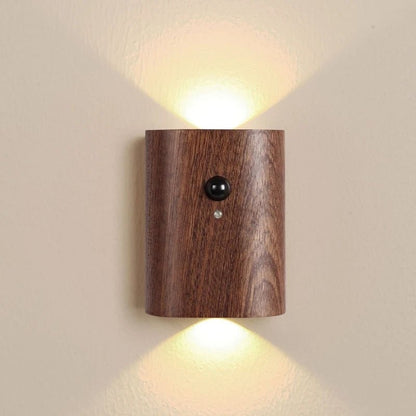 Elegant Wooden Night Light with Motion Sensor & Rechargeable Battery 3