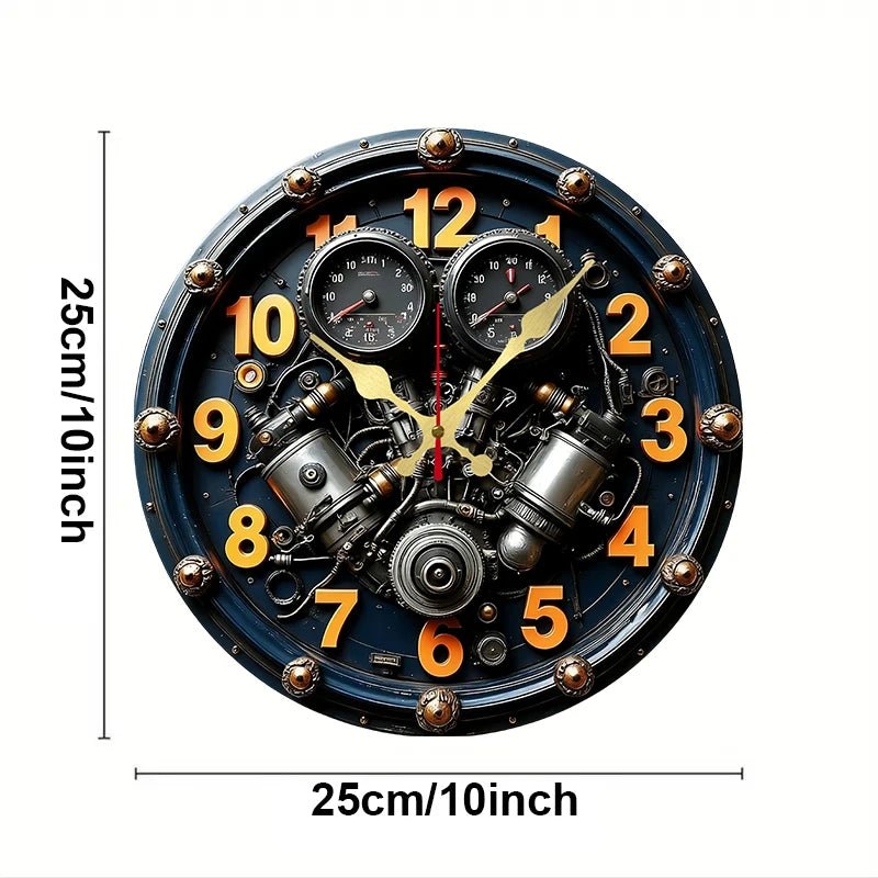 Elegant Wooden Round Silent Wall Clock for Home and Office Decor 1