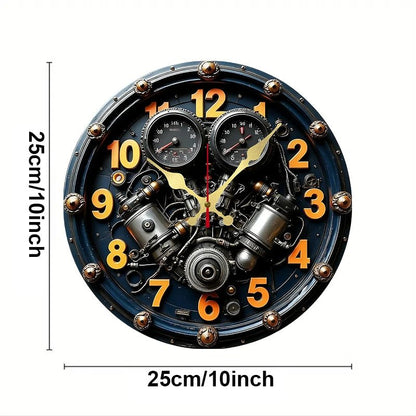 Elegant Wooden Round Silent Wall Clock for Home and Office Decor 1