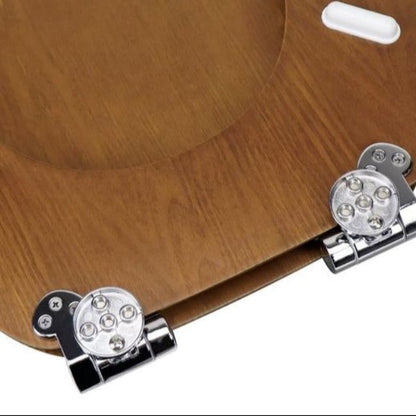 Elegant Wooden Toilet Seat with Soft Close Function - Oval Design, Durable Plywood 4