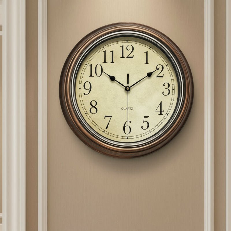 Elegant Wooden Wall Clock - Timeless Design, Silent Operation, Durable Quality 0