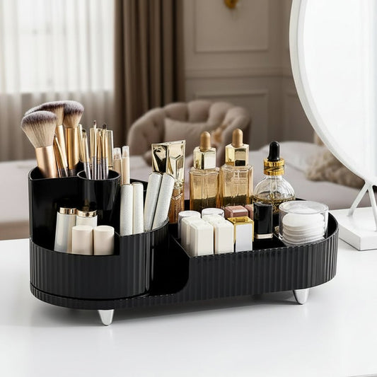 Eleganza - Slim Rotating Makeup Organizer with Chic Design & Organized Sections 0