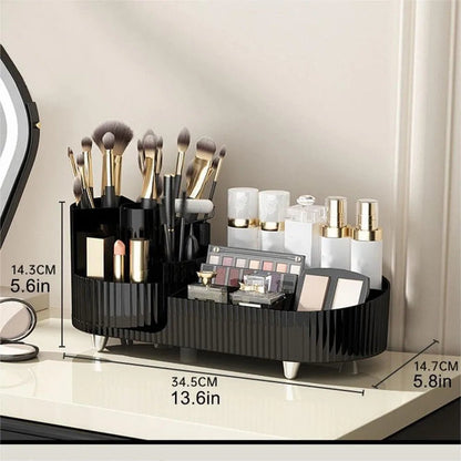 Eleganza - Slim Rotating Makeup Organizer with Chic Design & Organized Sections 2