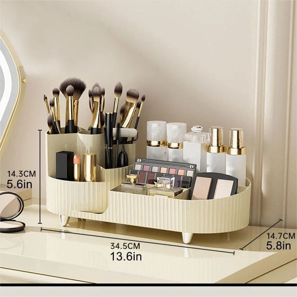 Eleganza - Slim Rotating Makeup Organizer with Chic Design & Organized Sections 4