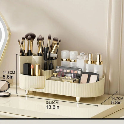 Eleganza - Slim Rotating Makeup Organizer with Chic Design & Organized Sections 4