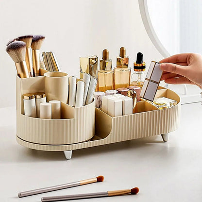 Eleganza - Slim Rotating Makeup Organizer with Chic Design & Organized Sections 5