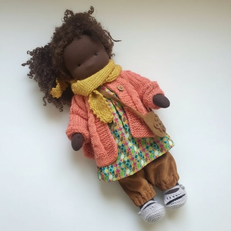 Elora – Handmade Waldorf Doll Made of Cotton for Creative Play 4