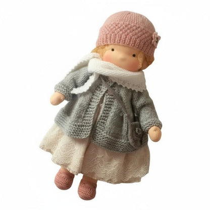 Elora – Handmade Waldorf doll made of cotton for creative play 10