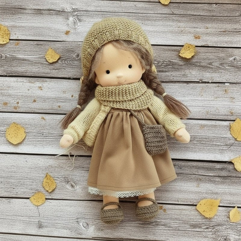 Marlena – Handmade Waldorf doll made of cotton for creative play