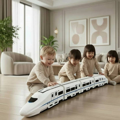 Engaging 360° Spinning Train Toy with Lights, Sounds & Obstacle Avoidance for Kids 1