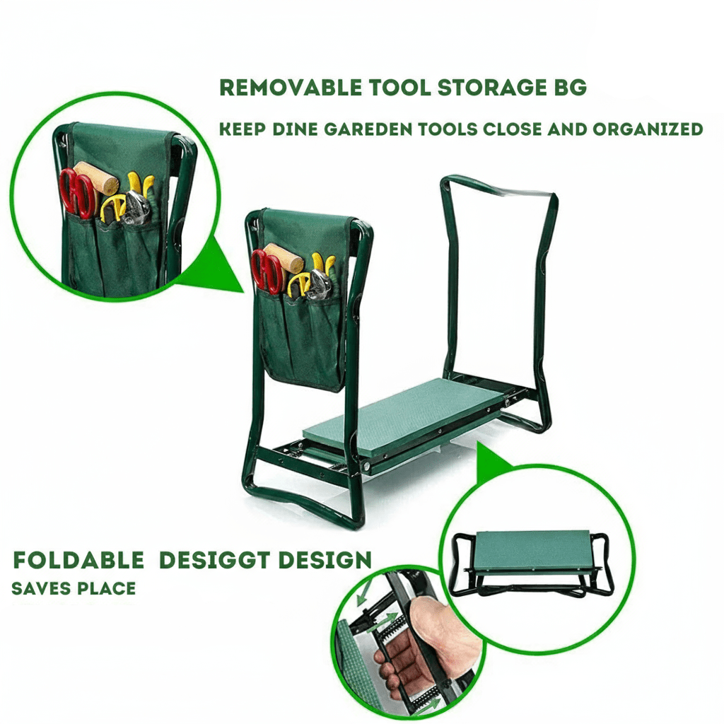 Ergonomic 2-in-1 Kneeling and Sitting Chair for Comfortable Gardening & Outdoor Use 3