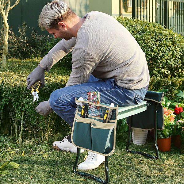 Ergonomic 2-in-1 Kneeling and Sitting Chair for Comfortable Gardening & Outdoor Use 4