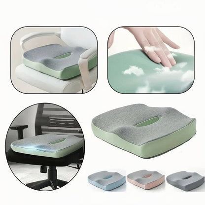 Ergonomic Office Seat Cushion - Memory Foam Lumbar Support for Comfort and Posture 0