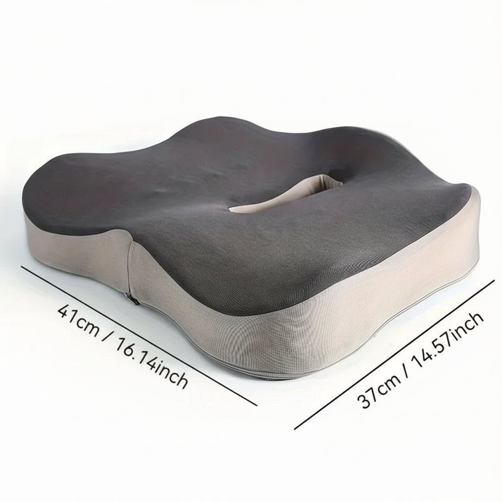 Ergonomic Office Seat Cushion - Memory Foam Lumbar Support for Comfort and Posture 2