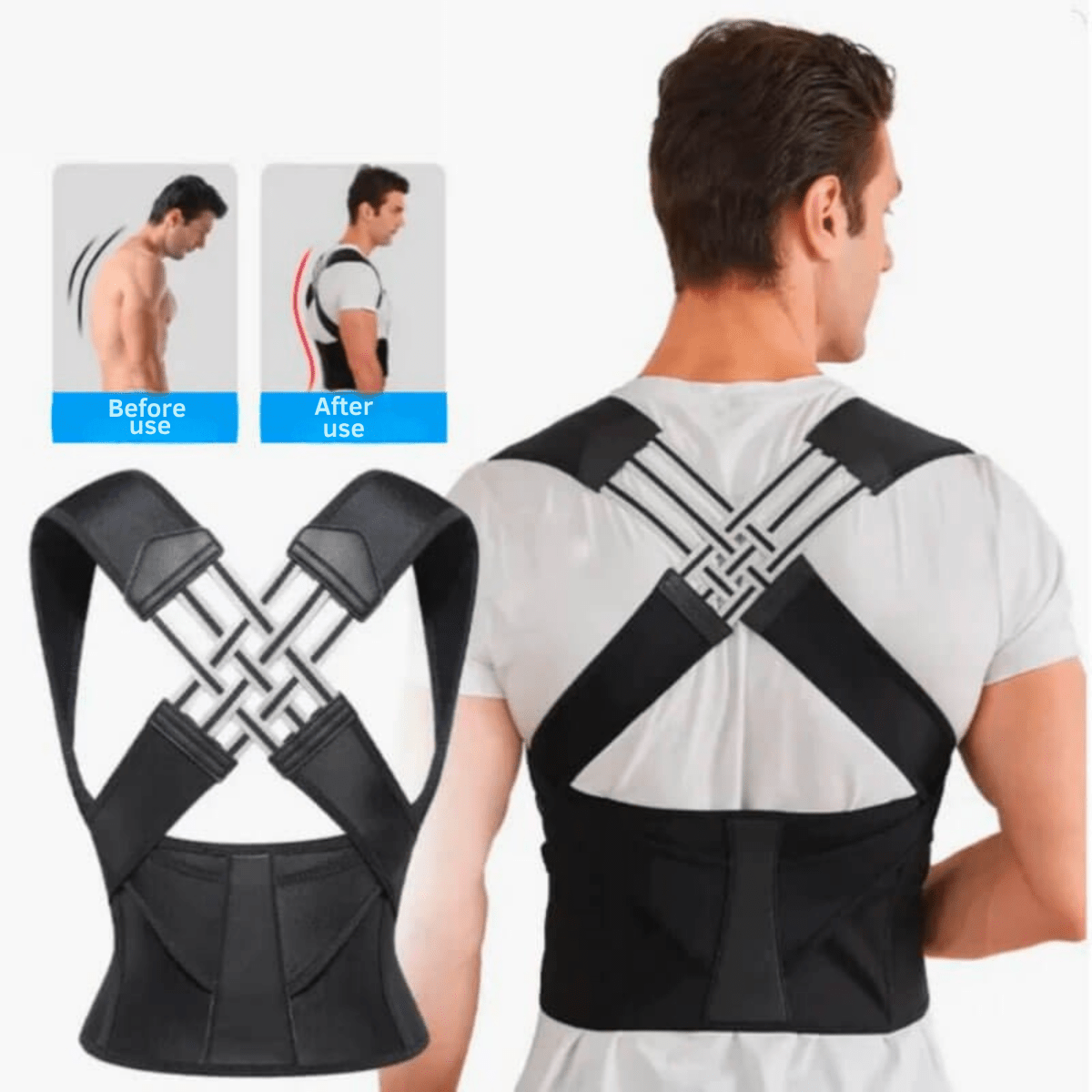 Ergonomic Posture Corrector – Flexible & Breathable for Back Pain Relief