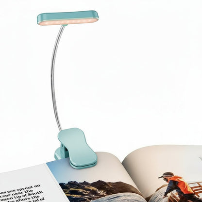 Eye-Caring LED Book Light - Rechargeable, Dimmable, Flexible Neck for Reading 6
