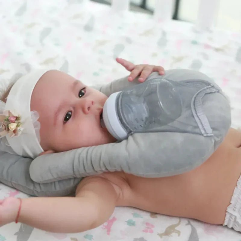 FEEDORIS – Breastfeeding and bottle-feeding pillow for babies with integrated bottle holder 8
