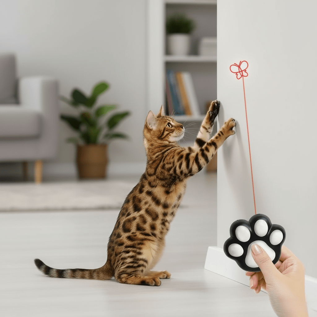 FELIFUN – Interactive Cat Laser Toy – 5 Adjustable Light Patterns 0