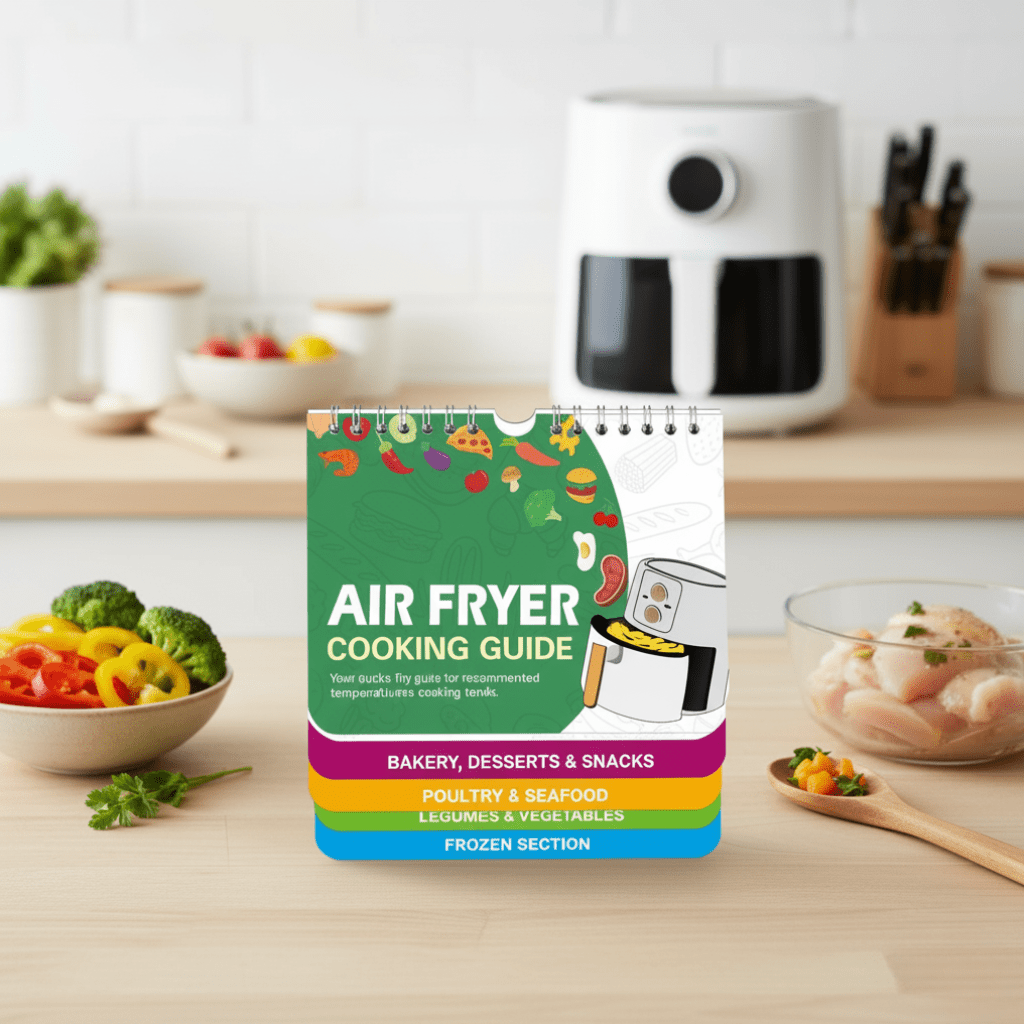 FLAVORFY – Compact Magnetic Air Fryer Meal Prep Chart