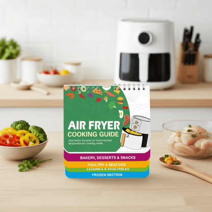 FLAVORFY – Compact Magnetic Air Fryer Meal Prep Chart